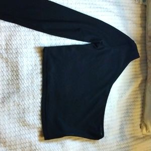 Long sleeve off shoulder crop top